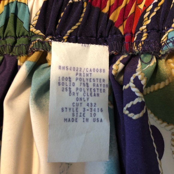 Vintage Skirts Vintage Unique Map Geography Skirt Jewel Tones Poshmark